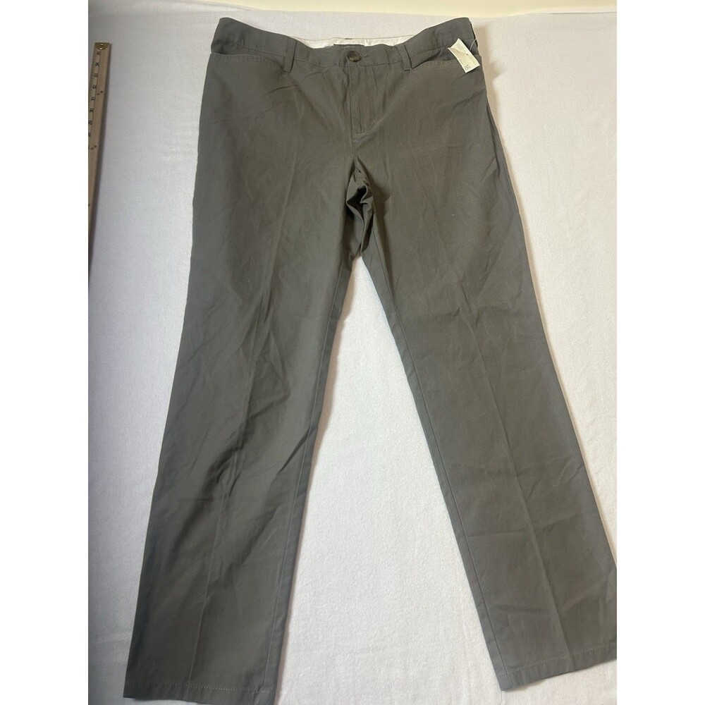Liz Claiborne Women's Chino Pants 16 Gray Bootcut NEW 296